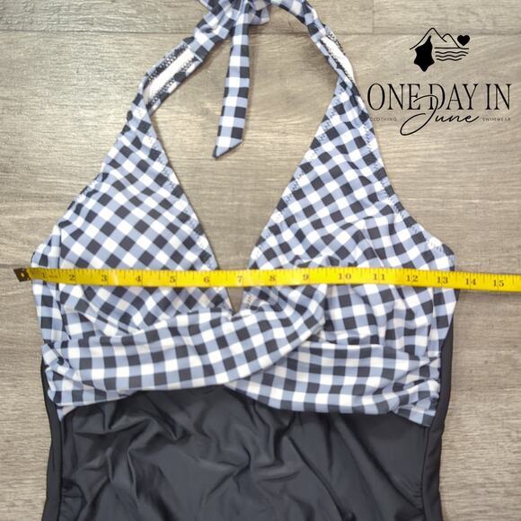 Suuksess Halter Cross Front One Piece Swimsuit Size M - Picture 4 of 6